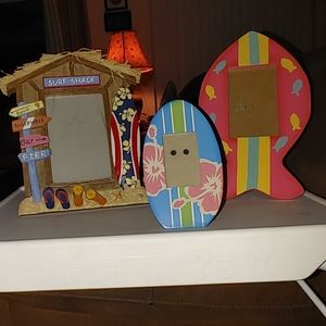 Beachy photo frame set